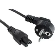 AKYGA 230V clover power cable Black 1.5m AK-NB-01A