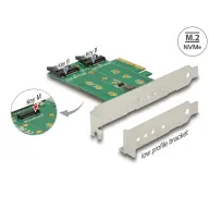 DELOCK PCI Express-kártya - 3 x M.2 nyílás – alacsony profilú formatényező