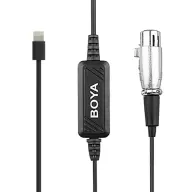 BOYA XLR Lightning Átalakító Fekete 6m BY-BCA7