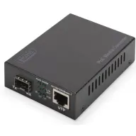 DIGITUS DN-82140 Professional Gigabit PoE media converter RJ45 / SFP PSE