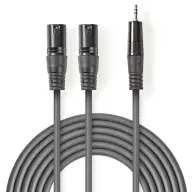 NEDIS XLR Jack Átalakító Szürke 1.5m COTH15310GY15