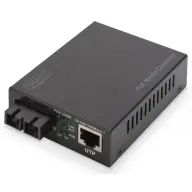 DIGITUS DN-82160 PoE media converter RJ45 / SC SM PSE