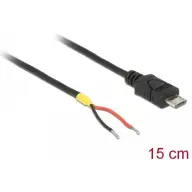 DELOCK USB 2.0-s cable Micro-B plug 2 pcs open cable 15 cm Raspberry Pi