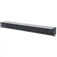 MANHATTAN 163613 19" 1U rack 8 priză splitter 2m cu comutator