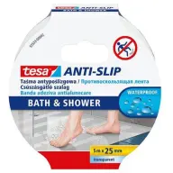 TESA Csúszásgátló szalag fürdőszobai 25mm x 5m Anti-Slip átlátszó
