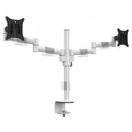MULTIBRACKETS 7350073735181 M VESA Deskmount Officeline Dual dupla karos monitorállvány fehér