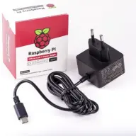 RASPBERRY PI 4 Model B hivatalos 5.1A/3A PSU black