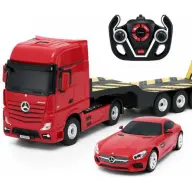 RASTAR 1/24 Mercedes-Benz Actros távirányítós kamion és Mercedes-AMG GT távirányítós autó szett