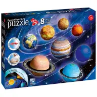 RAVENSBURGER Puzzle játék 522 darabos 3D Naprendszer