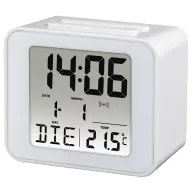 HAMA 186305 CUBE digital alarm clock white