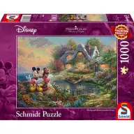 SCHMIDTSPIELE Puzzle játék 1000 darabos Thomas Kinkade Disney Miki és Minnie egér