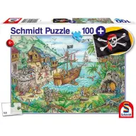 SCHMIDTSPIELE 56330 A kalóz-öbölben 100db-os puzzle zászlóval