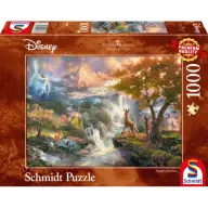 SCHMIDTSPIELE Puzzle játék 1000 darabos Thomas Kinkade Disney Bambi