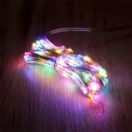 IRIS 8 programos 10m/távirányítós/több színű/100db LED-es/USB-s fénydekoráció