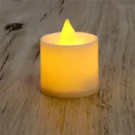 IRIS Candle form pulsing light LED-es yellow light decoration 4 pieces / pack