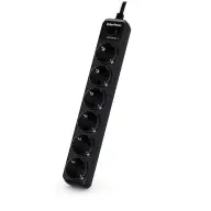 CYBERPOWER B0620SC0-DE Power strip 6 sockets switched protected 1.8m black