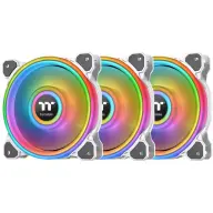THERMALTAKE Riing Quad 14 RGB Radiator Fan TT Premium Edition 3 darabos szett fehér