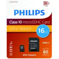PHILIPS Standard 16GB MicroSDHC 10 MB/s PH669074