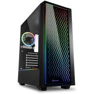 SHARKOON RGB LIT 200 TG RGB fekete