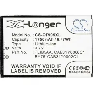 CAMERON SINO X-Longer Alcatel BY75/CAB150000SC1/CAB31Y0002C1 kopija originala akumulator 1750mAh 3.7V