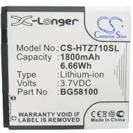 CAMERON SINO X-Longer HTC BA S780 Kompatibel Batterie 1800mAh 3.7V