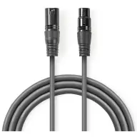 NEDIS XLR Hosszabbító Szürke 1.5m COTH15012GY15