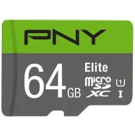 PNY Elite 64GB MicroSDXC 10 MB/s P-SDUX64U185GW-GE