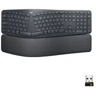 LOGITECH Ergo K860 vezeték nélküli ergonómikus billentyűzet Spanyol Fekete
