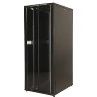 LANDE 19" 42U 600x800 fekete álló rack szekrény LN-CK42U6080-BL