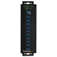 STARTECH 10 Port USB Hub with Power Adapter - Surge Protection