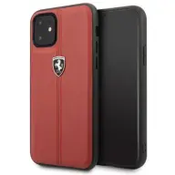 FERRARI Koža pozadina case Ferrari Off Track Logo iPhone 11 Pro Max crvena