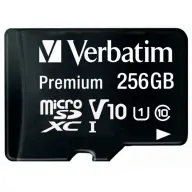 VERBATIM Premium 256GB MicroSDXC 10 MB/s 44087