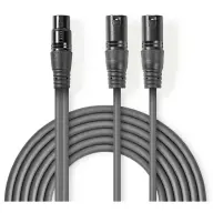 NEDIS XLR Elosztó Szürke 1.5m COTH15020GY15