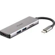 D-LINK 5‑in‑1 USB‑C Hub with HDMI and SD/microSD Card Reader DUB‑M530
