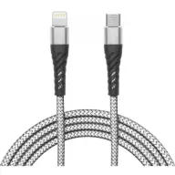 DELIGHT USB 2.0 Type C Lightning Átalakító Szürke 2m 55434-2
