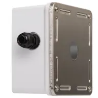 NIKOMAX Industrial wall outlet 1 port metallic