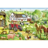 SCHMIDTSPIELE Puzzle játék 100 darabos Vidám tanya
