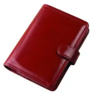 REALSYSTEM 2/160 faux leather ring planner burgundy