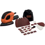 BLACK AND DECKER BEW230BC-QS vibrating Grinding 15 pcs accessories kistáskában