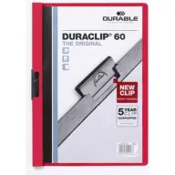 DURABLE P2030-0094 Duraclip A4 60lapos clip-mappa red