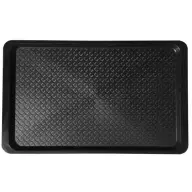 1605MUA008 Tálca szögletes műanyag 53x32.5 cm sötétbarna/fekete
