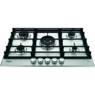 WHIRLPOOL GMWL 728/IXL independently built-in gas hob 5 cooking zones stainless steel