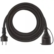 EMOS P01810 extension 10m black