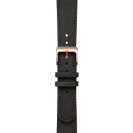 WITHINGS Bőr szíj 18mm Scanwatch 38mm Steel HR 36mm Move/Move ECG fekete szíj arany csat