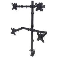 MANHATTAN Universal Four Monitor Mount with Double-Link Swing Arms