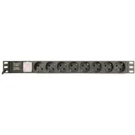 GEMBIRD EG-PDU-014 Umrežavanje razdelnik 8 podloška 1U 16A 3m crno