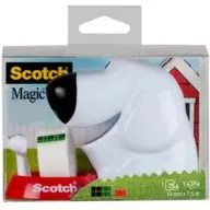 3M SCOTCH Magic vidám dog form ragasztószalag feed + 1tekercs Scotch Magic 19mmx7.5m ragasztószalag
