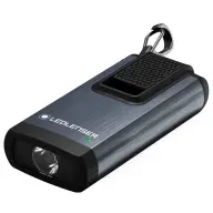 LEDLENSER K6R safety rechargeable keychain light/with alarm Li-ion 400lm gray