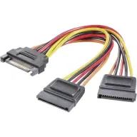 N-BASE SATA PSU power cable Black 10cm 750731