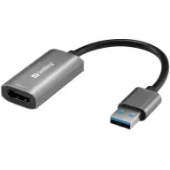 SANDBERG 134-19 HDMI USB transformator Crna-Siva 10cm